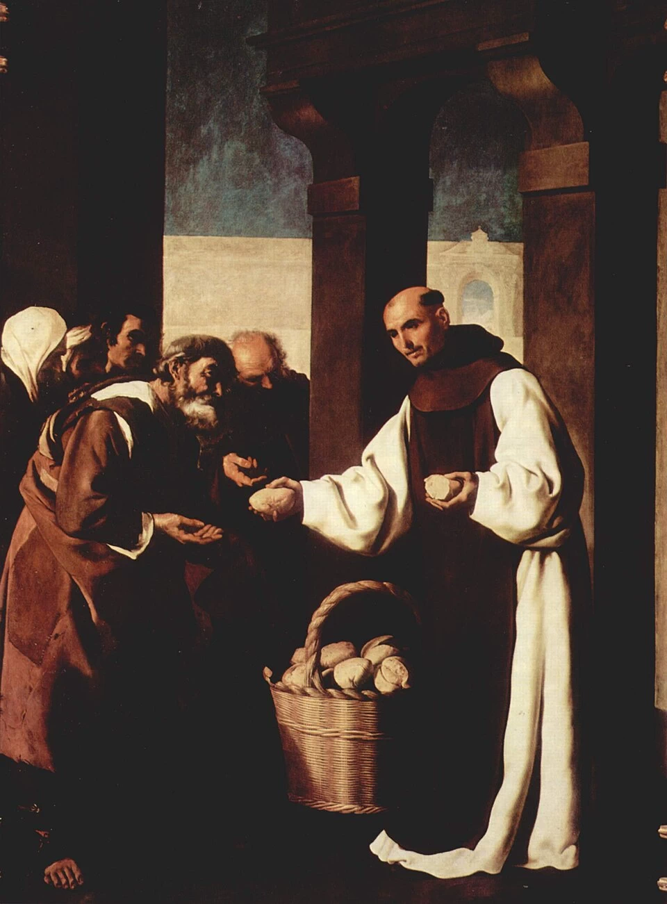 Frate Martino di Biscaglia che fa l'elemosina - Monastero reale di Santa Maria de Guadalupe